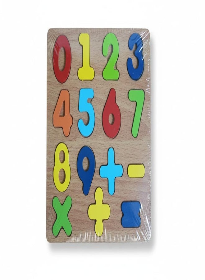 eToymart Wooden Alphabet, Numbers & Shapes Puzzle Set for Kids | 3-in-1 Early Learning Educational Wooden Board | ABC Letters, 0-9 Numbers, Shapes Puzzle | Montessori Toy for Toddlers (Age 2-6 Years) - Image 3